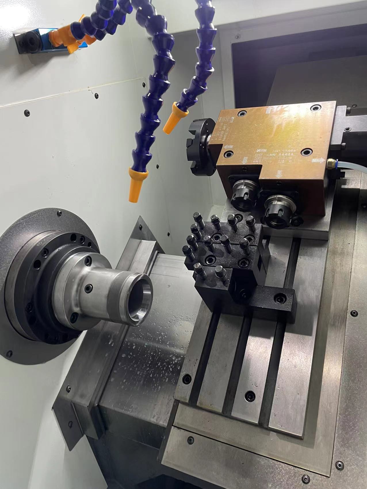 3 Axis / 4 Axis CNC Swiss Turning Center With Live Tooling For Complex Parts