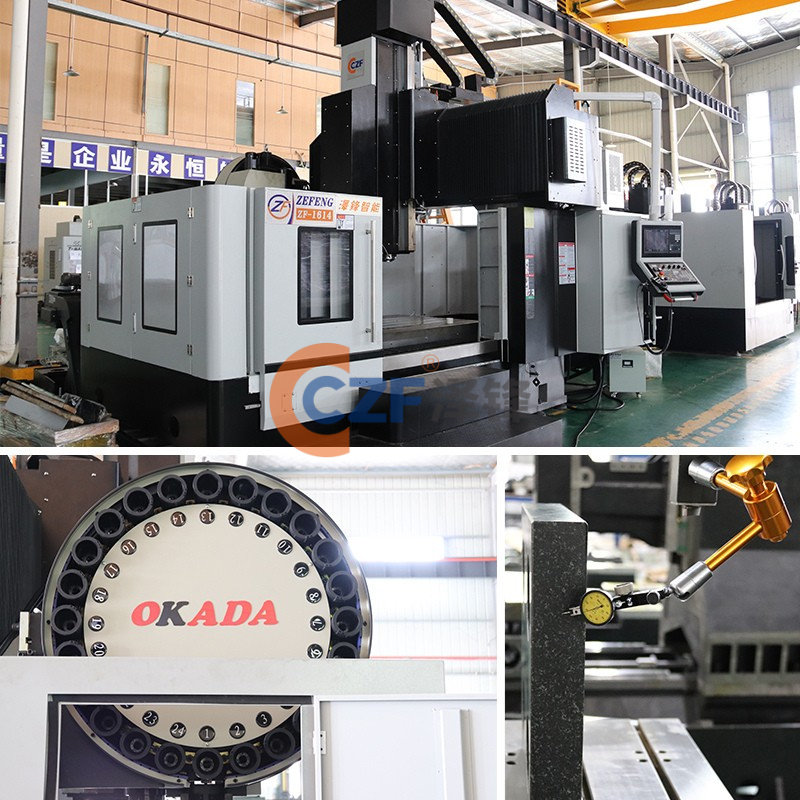 Heavy-Duty CNC Gantry Milling Machine ZF-1614 FANUC Control System BT50 Single Spindle Gantry Machining Center