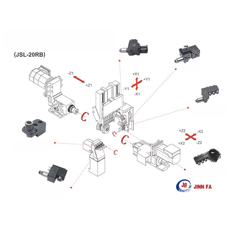 Precision Swiss Type CNC Lathe Machine - Jsl- 20rb Model