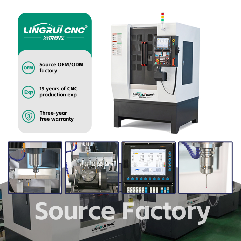 2026 High Performance 5 Axis ATC Cnc Milling Machine For Small Metal Parts Processing Customization Supported