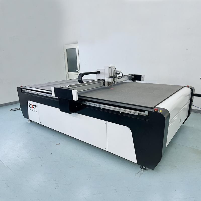 ZXT CNC Oscillating Knife Cutter Advertising Stickers Carton Box KT Board Cardboard Cutting Machine For Sale
