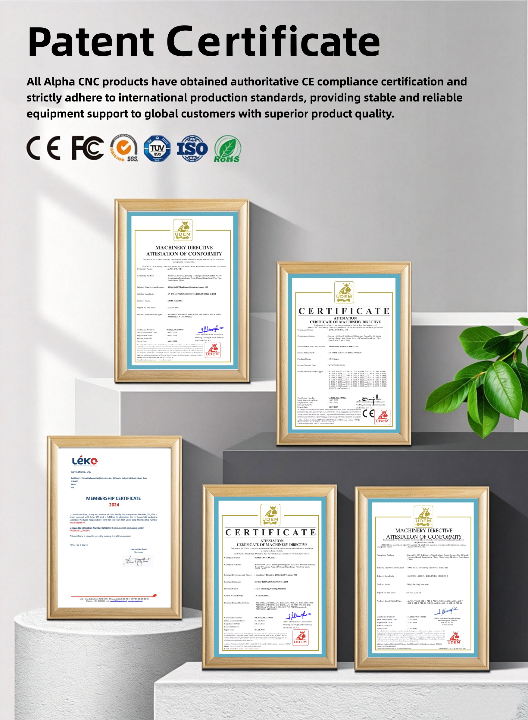 Quality certification