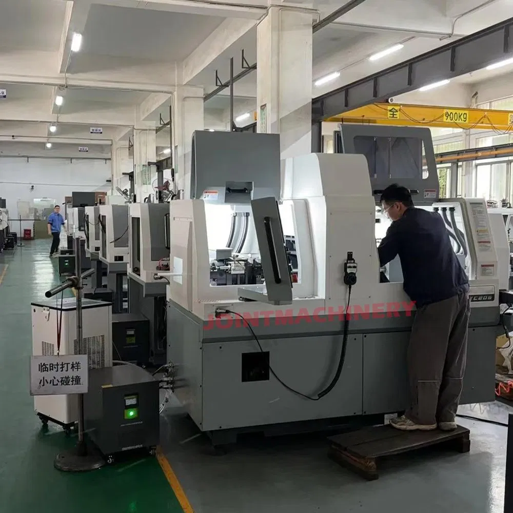High Precision Swiss Type Twin Spindle Automatic CNC Turning Lathe Machine Slm386-1