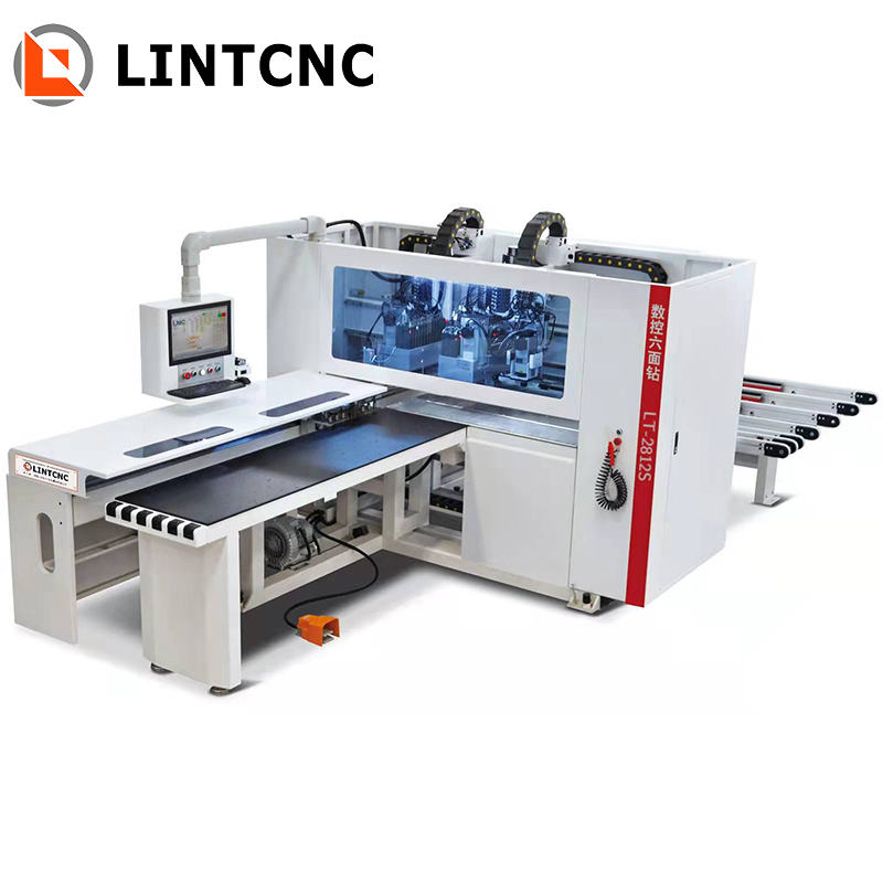 Factory Machinery 2021 New All Automatic Wood Working Professional CNC 6 Side Multi Boring and Milling Machine for Sale