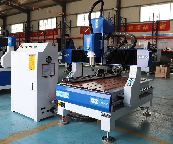 1.5kw 2.2kw 3kw Mini Desktop Type 4 Axis 6090 CNC Router Price for Wood Acrylic MDF Engraving