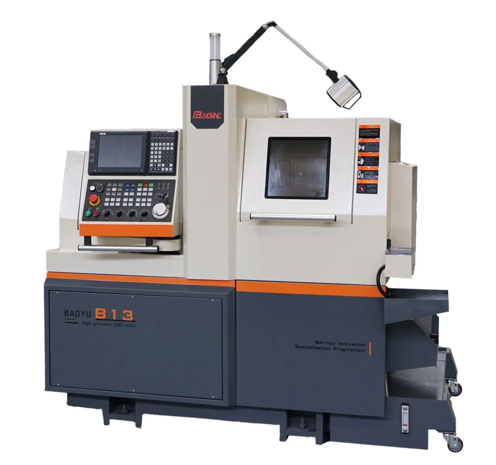 Customizable B13 Double Spindle Swiss Type Automatic CNC Lathe with 2 Spindle