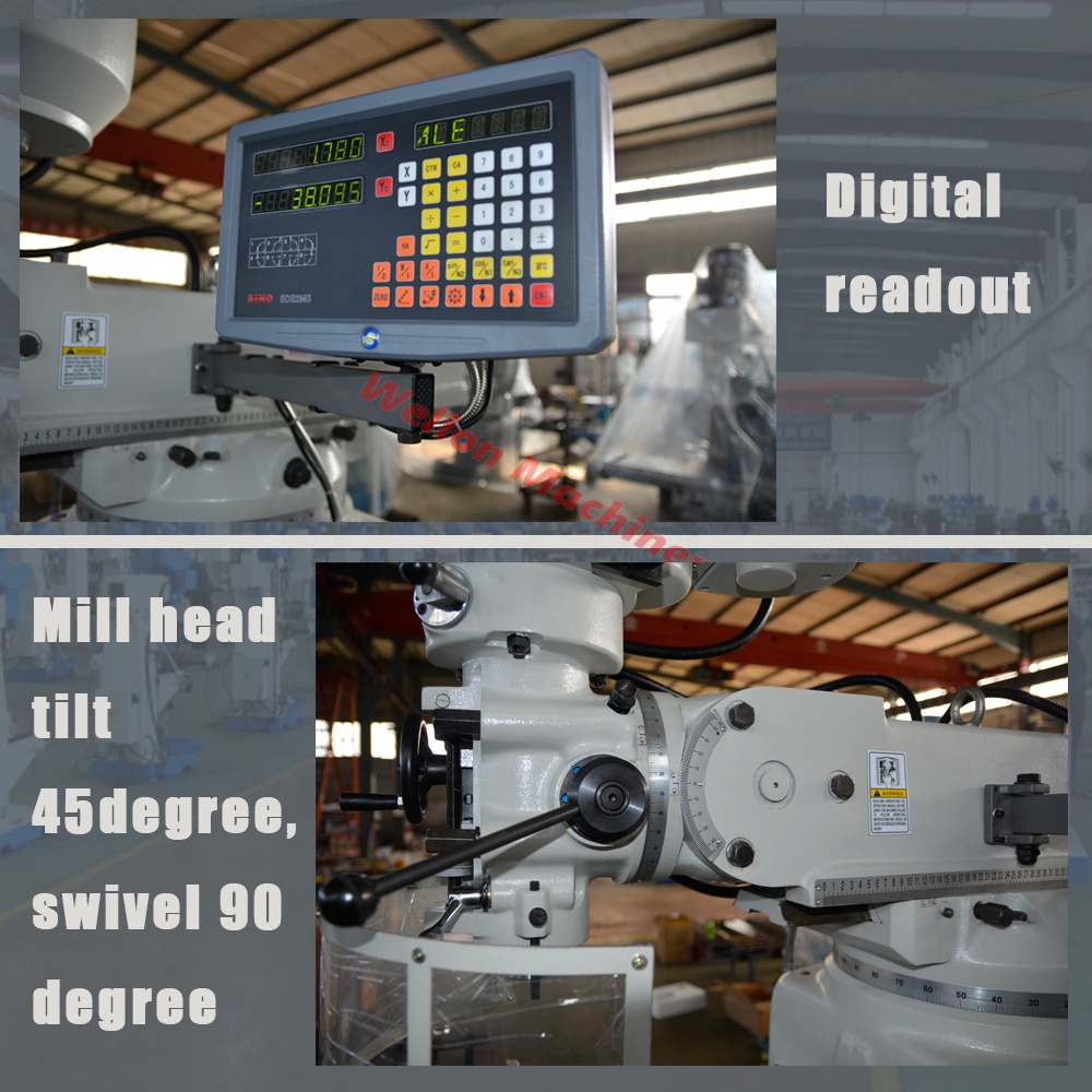 X6323/X6325/X6330 Universal Milling Machine With PLC /Smart Servo Turret Milling Machine