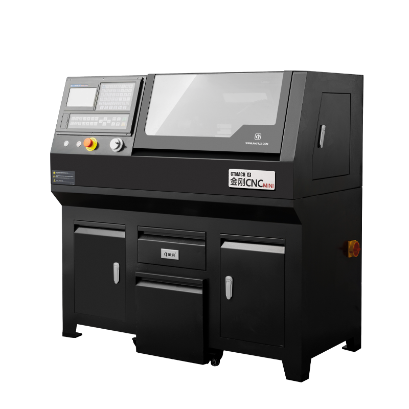 CTMACH CTCNC21C Mini CNC Turning Machine CNC Benchtop Cnc Lathe Machine with GSK Controller CNC210 for Training and Education