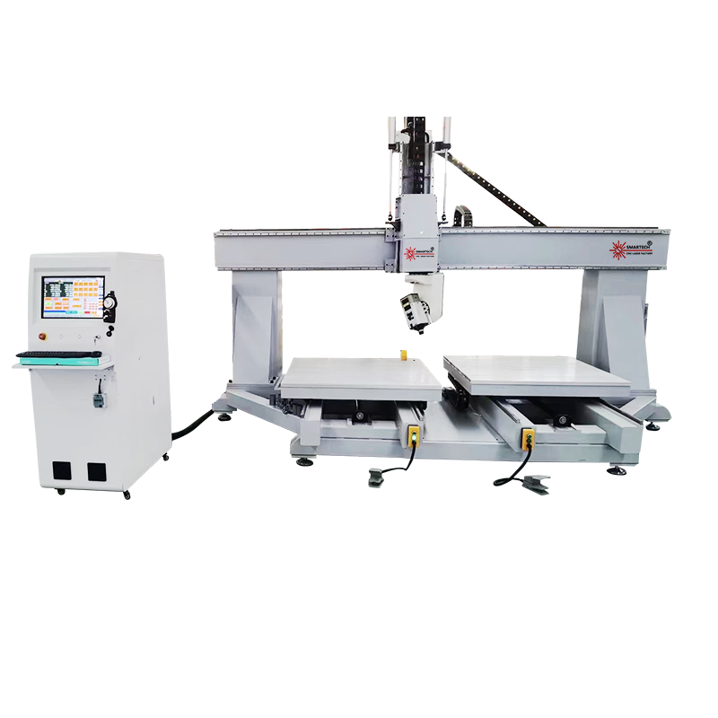 5 Axis CNC Router Machine with NC Studio Mach3 Syntec Control Systems and Core Motor Pump Components