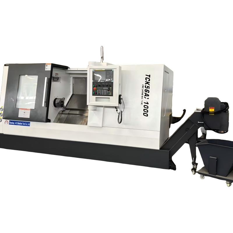 Swiss Type Tck56A Horizontal CNC Lathe Machine with 3-Jaw Chuck