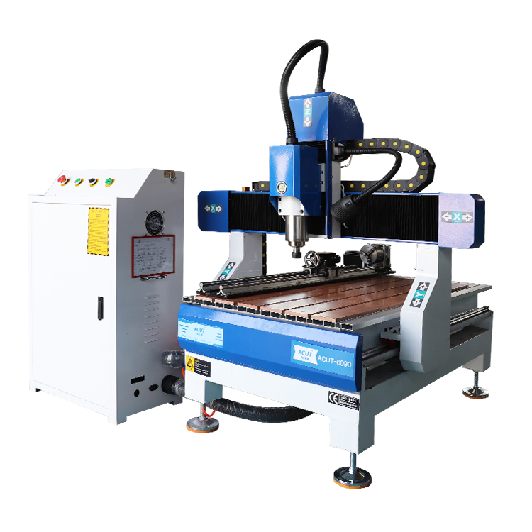 1.5kw 2.2kw 3kw Mini Desktop Type 4 Axis 6090 CNC Router Price for Wood Acrylic MDF Engraving