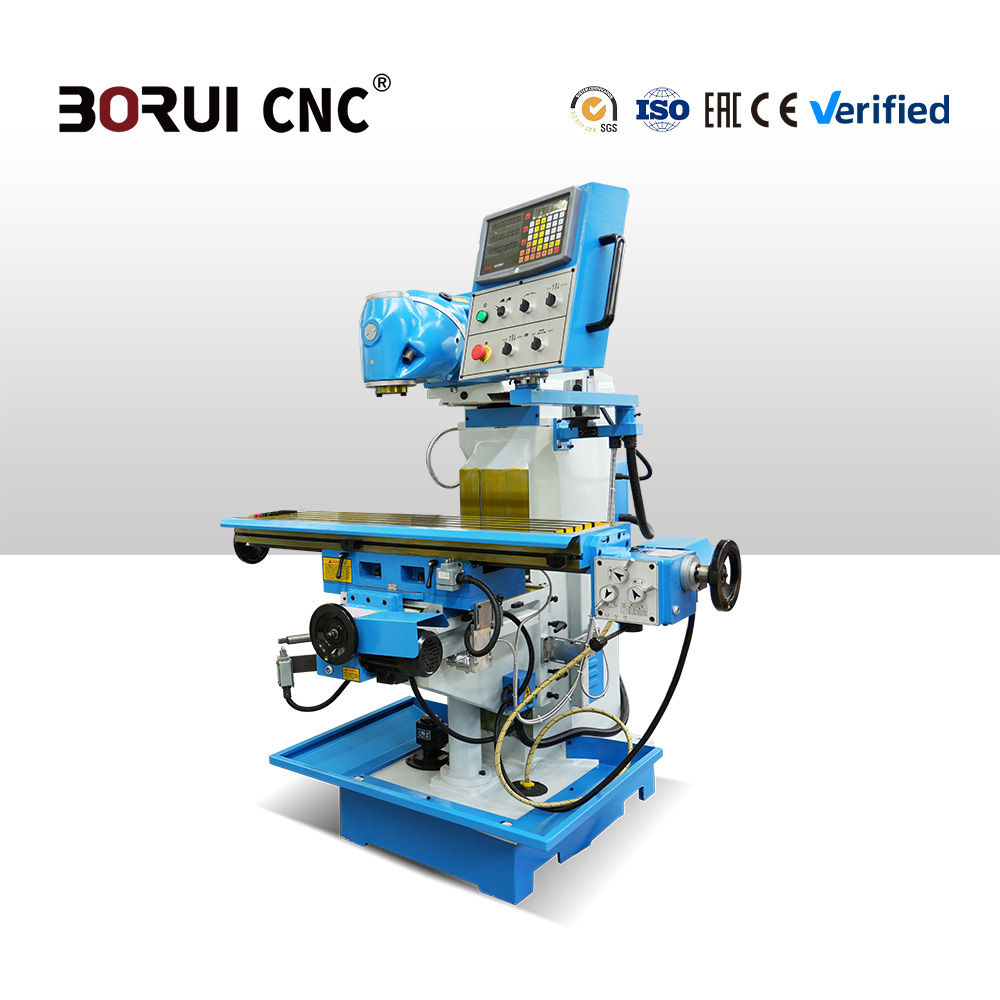 X6226 Universal Milling Machine with Separate Feed Motor and Manual Override for Precise Control in Small Lot Production