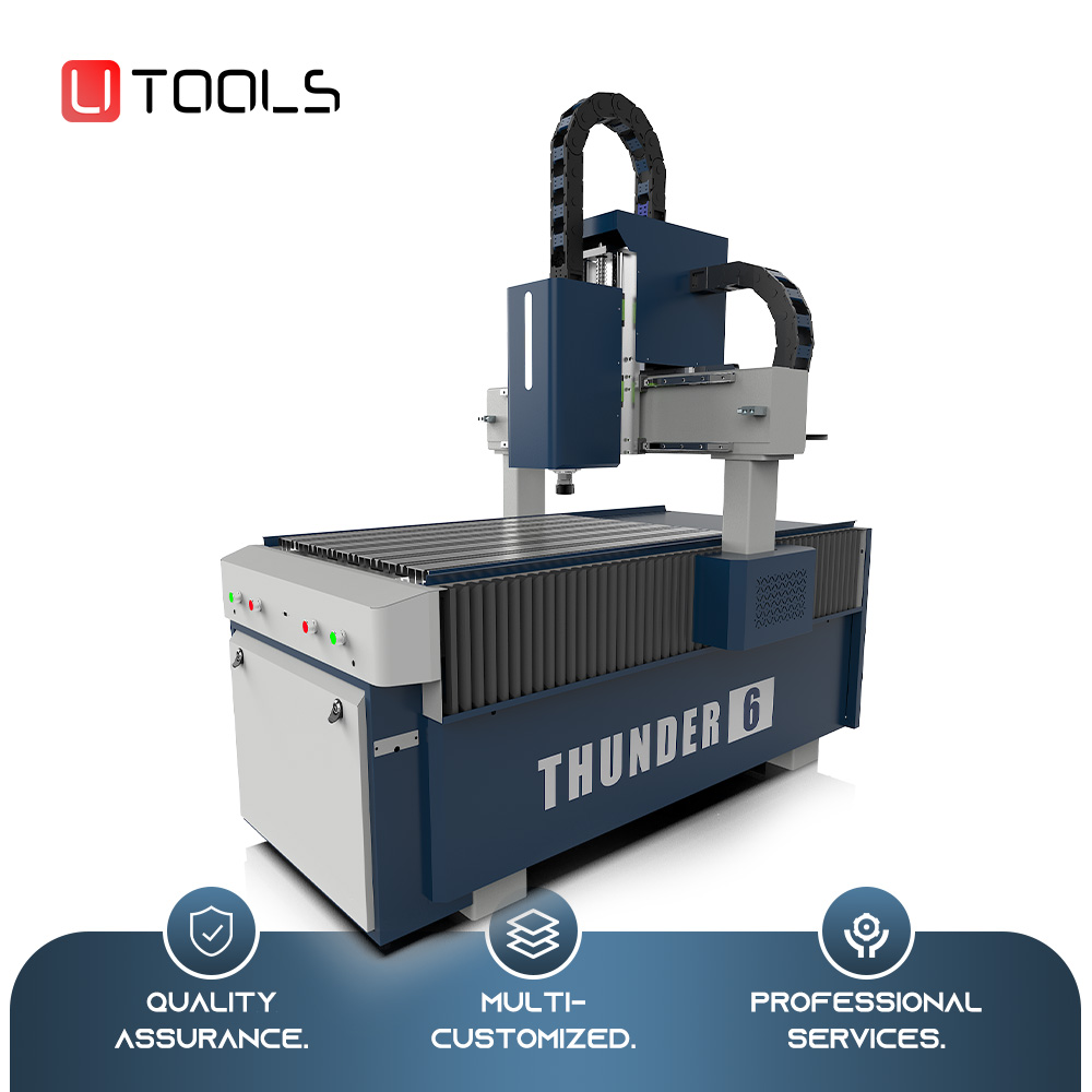 Utools 6090 3 Axis CNC Router Machine Mini Desktop CNC Router Machine for Wood High Precision Metal Copper Engraving Machine