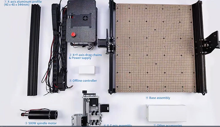 CNC 4540 product packaging components