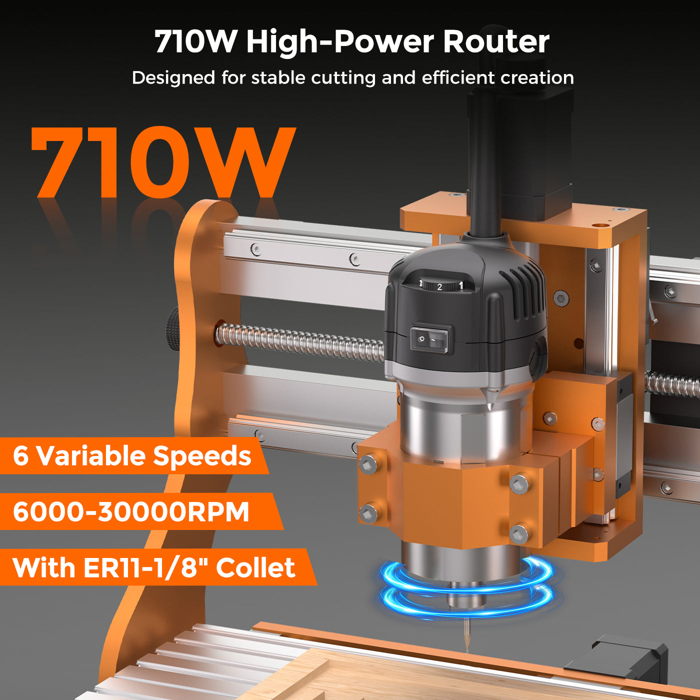 3020 Nova CNC Router with 10W Laser Head and 710W Spindle Desktop CNC Engraving Machine for Wood