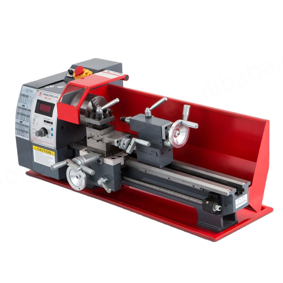 Hydraulic Mini Torno Metal Stone Lathe Machine Heavy Duty Tool Post E5 Small/micro Desktop Benchtop Lathe