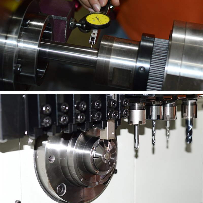 High Precision 2 Spindle Ck1120 Swiss Type CNC Lathe for Metal Cutting