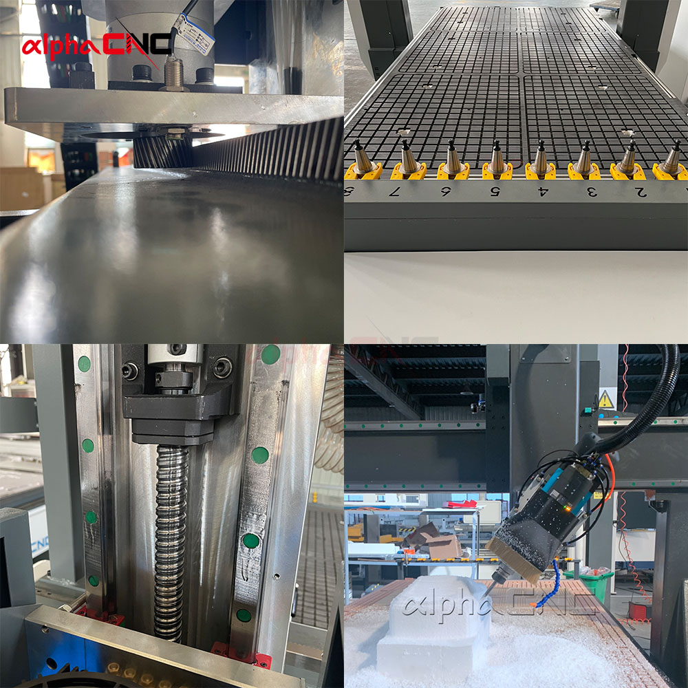 Alpha CNC Router 4 Axis ATC Wood Working CNC Milling Machine High Speed 3D Carving 4axis ATC CNC Router For Furniture