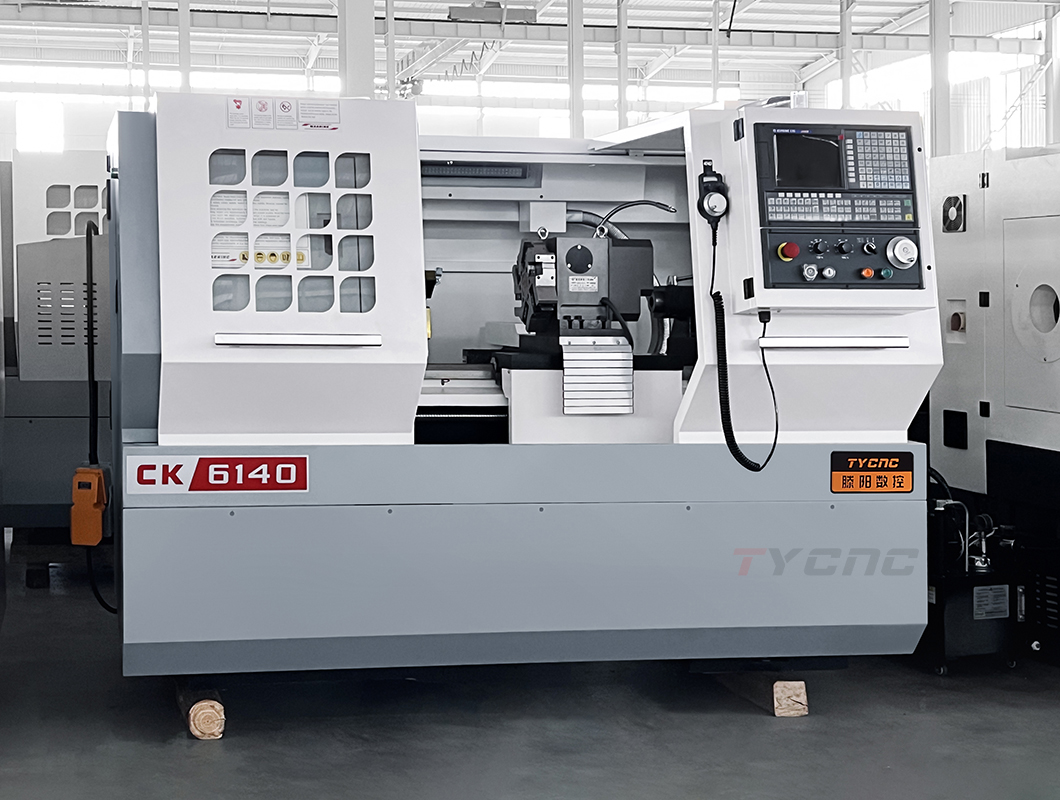 CK6140 High-Accuracy Flat Bed CNC Lathe 52mm Spindle Hole GSK Horizontal CNC Turning Machine