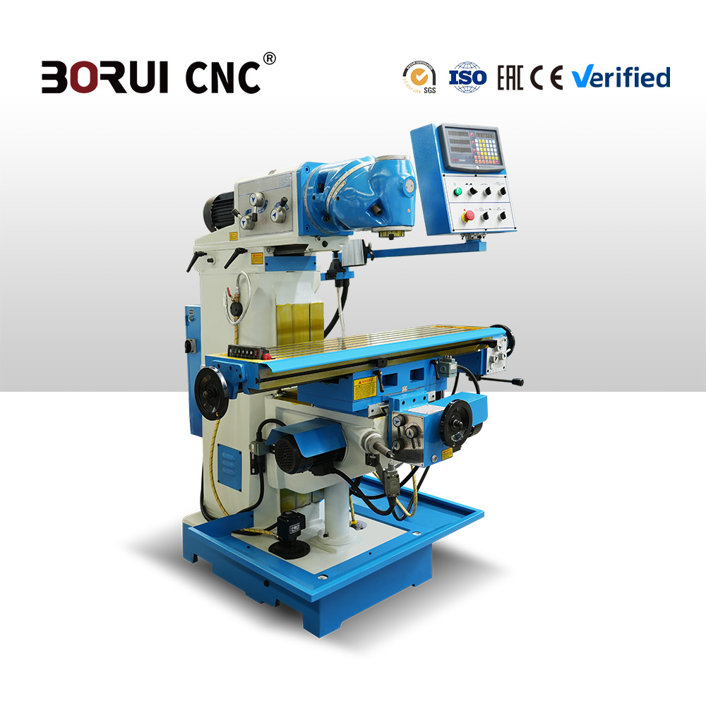 X6226 Universal Milling Machine with Separate Feed Motor and Manual Override for Precise Control in Small Lot Production