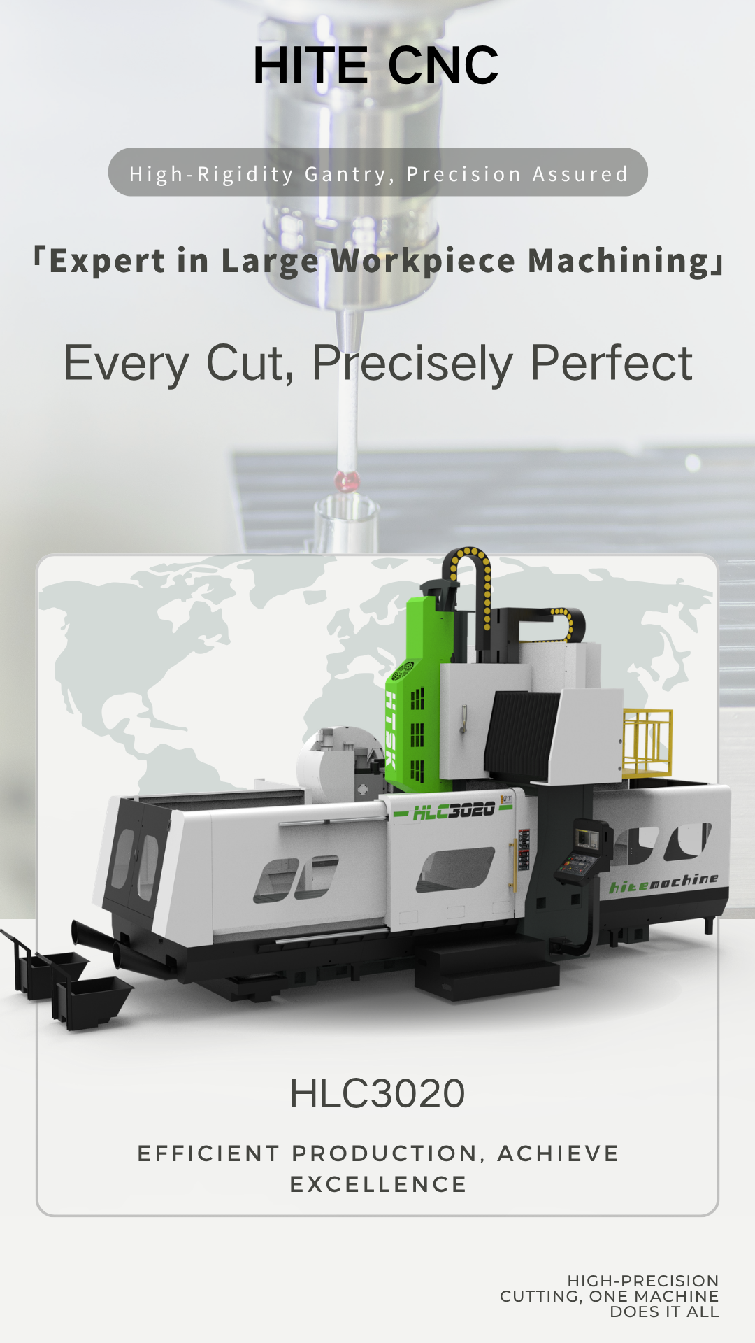 Gantry CNC Machining Center High Rigidity Heavy Cutting Metal Milling Machine for Industrial Manufacturing