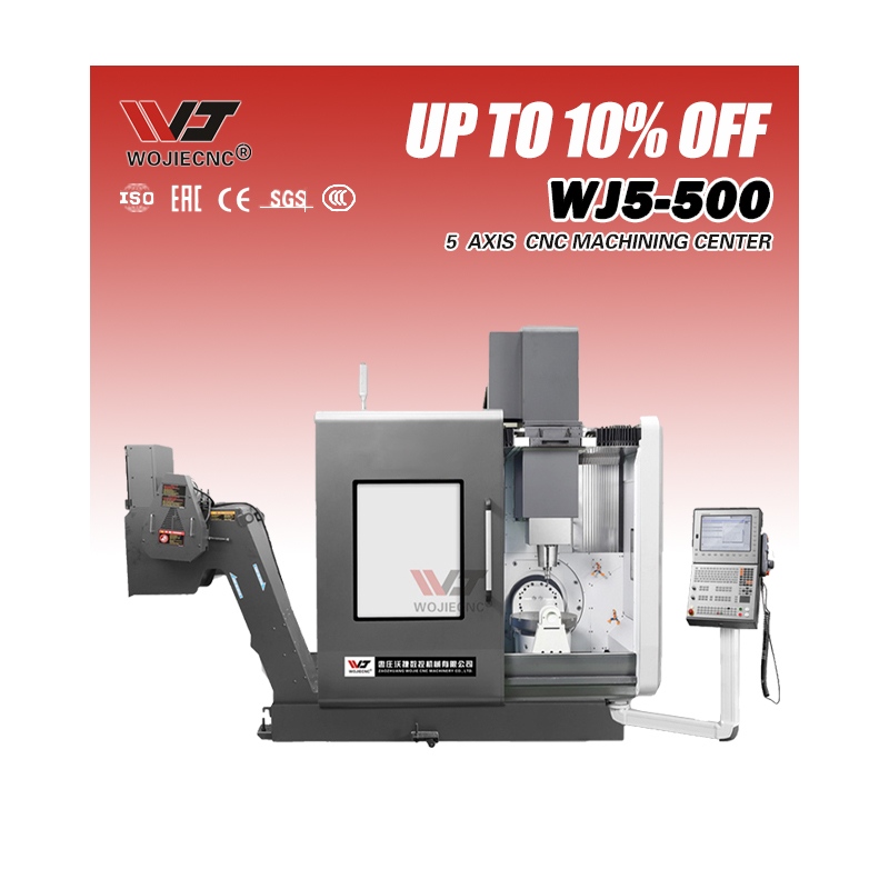 New Arrival WJ5-650 5 Axis Vertical CNC Milling Machine Center with Fanuc Control System and HSK-A63