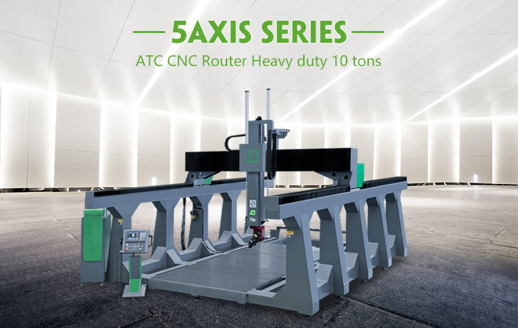5 Axis Simultaneous CNC Machine Front View