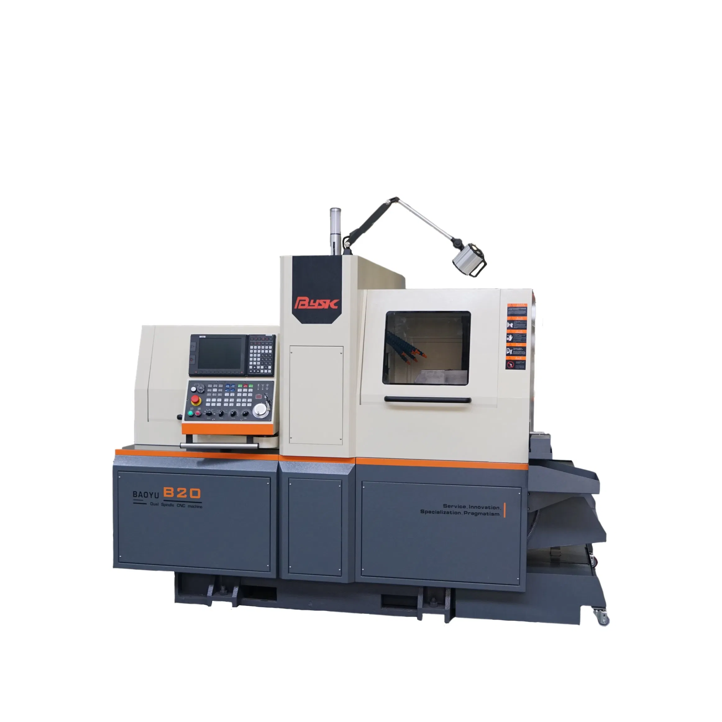 New Tech B20 Sub Spindle CNC Swiss Type 5 Axis Lathe Machine