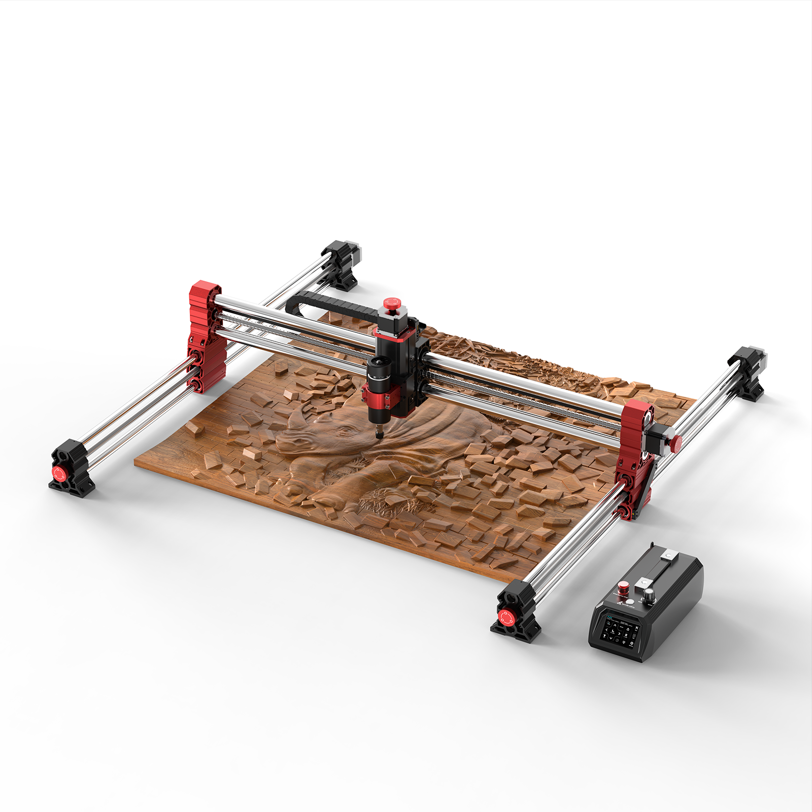 ActionLasers TTC-H40 Desktop 4 Axis CNC Router High Precision Wood Engraving Milling Machine Shenzhen Brand Supplier Bearing