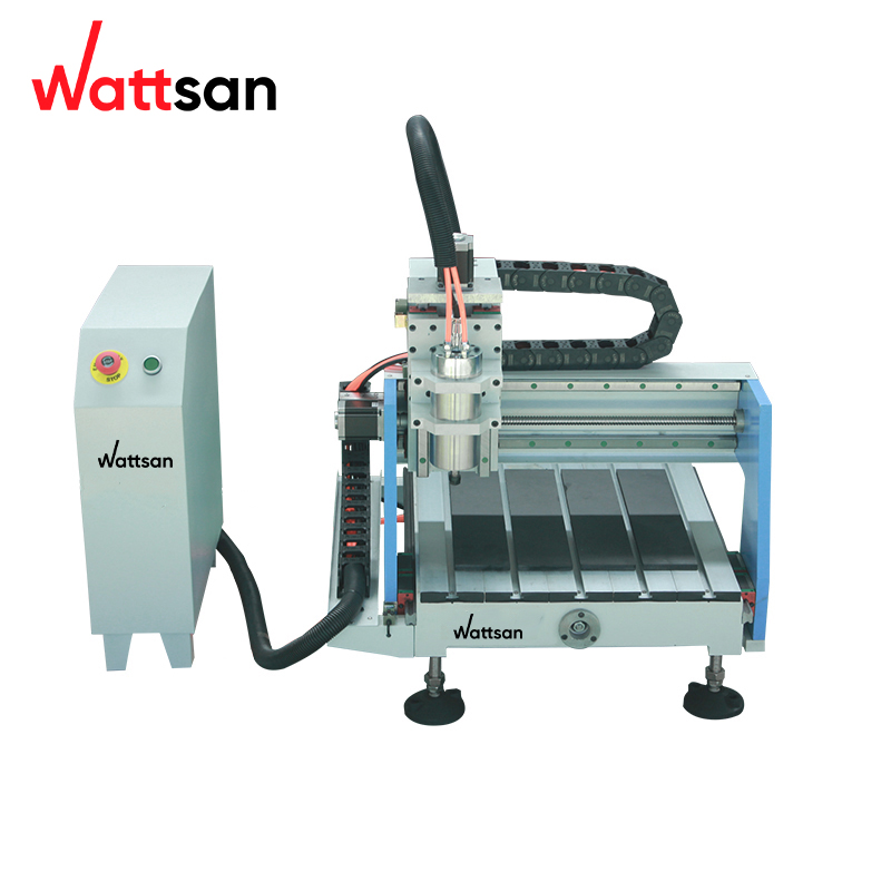 Wattsan 0404 Mini 1.5KW Desktop Business CNC Milling Engraving Cutting Machine Mini Table Router for Wood DSP Control Motor
