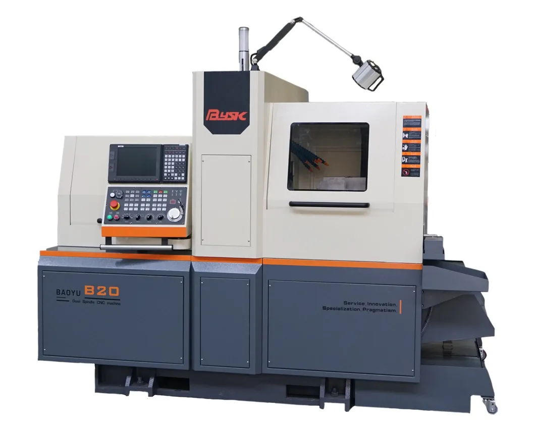 New Tech B20 Sub Spindle CNC Swiss Type 5 Axis Lathe Machine