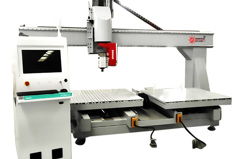 5 Axis CNC Router Machine with NC Studio Mach3 Syntec Control Systems and Core Motor Pump Components