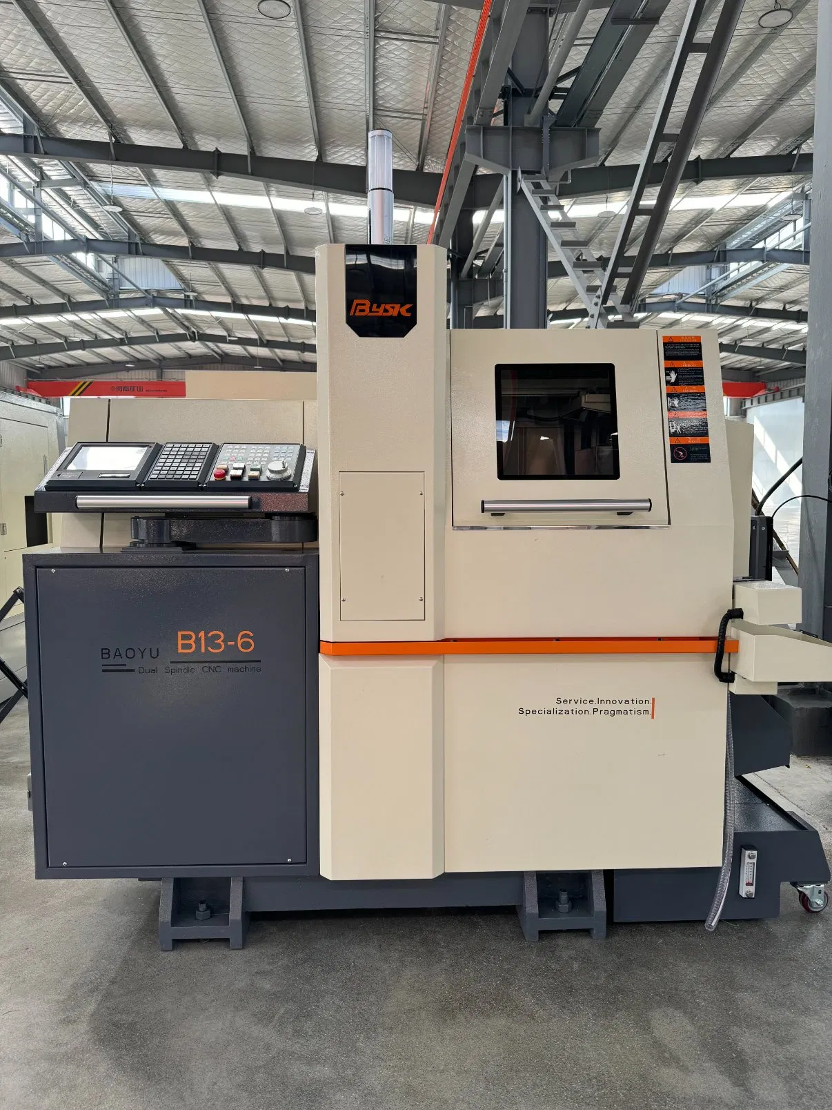 New Tech B13-6 Automatic Swiss Type CNC Lathe for SUS Processing
