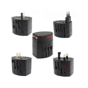 China 5V 1A / 5V 2.1A Universal Power Adapter Travel Black AC Wall Mount Charger Suppliers, Factories