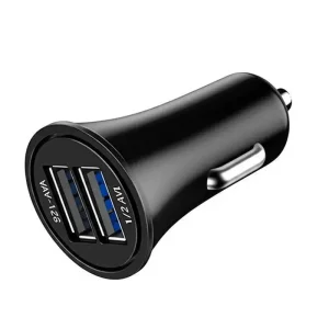 Wholesale ABS Dual USB Car Charger 12V-24V Input