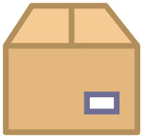 Packing and carton marking icon
