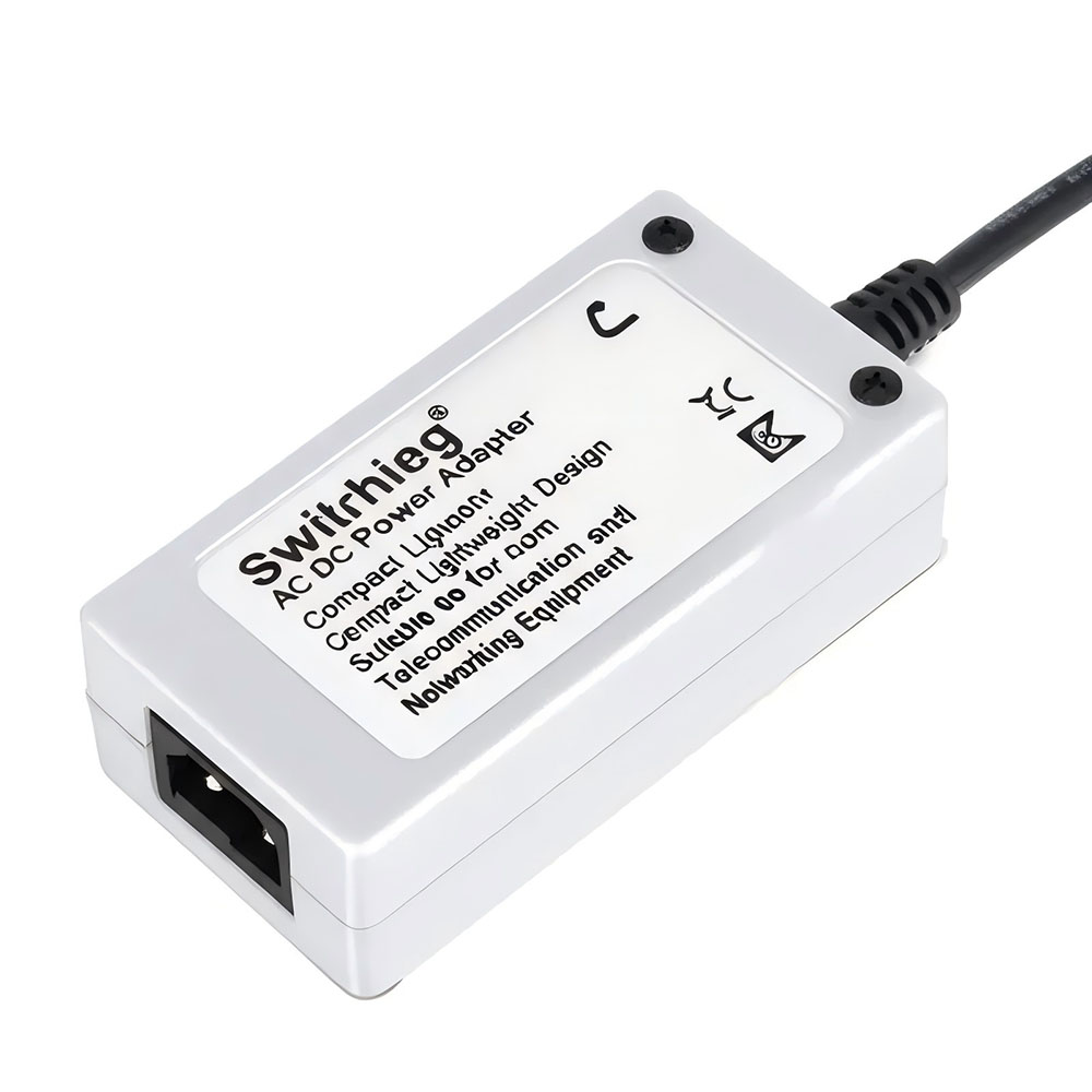 Switching AC DC power adapter for telecom and networking equipment