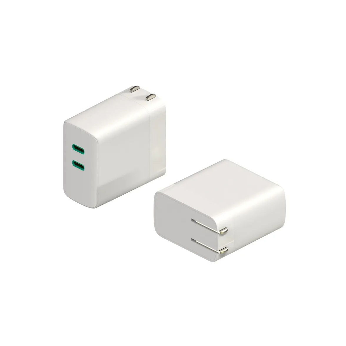 Dual USB-C ports PD power adapter 20W to 120W