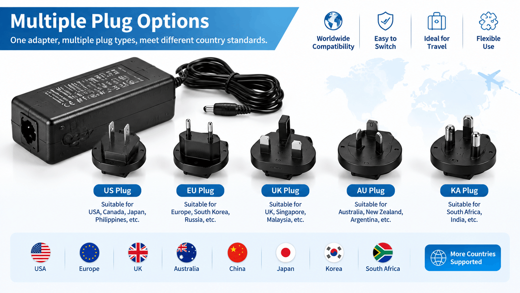 Product Features Of Portable Universal Power Adapter