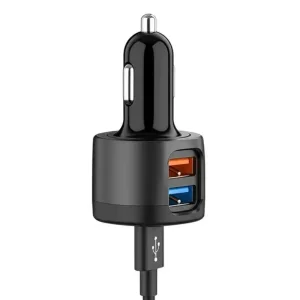 China Dual USB Car Charger 2.4A 3.0A for Smartphones Tablets