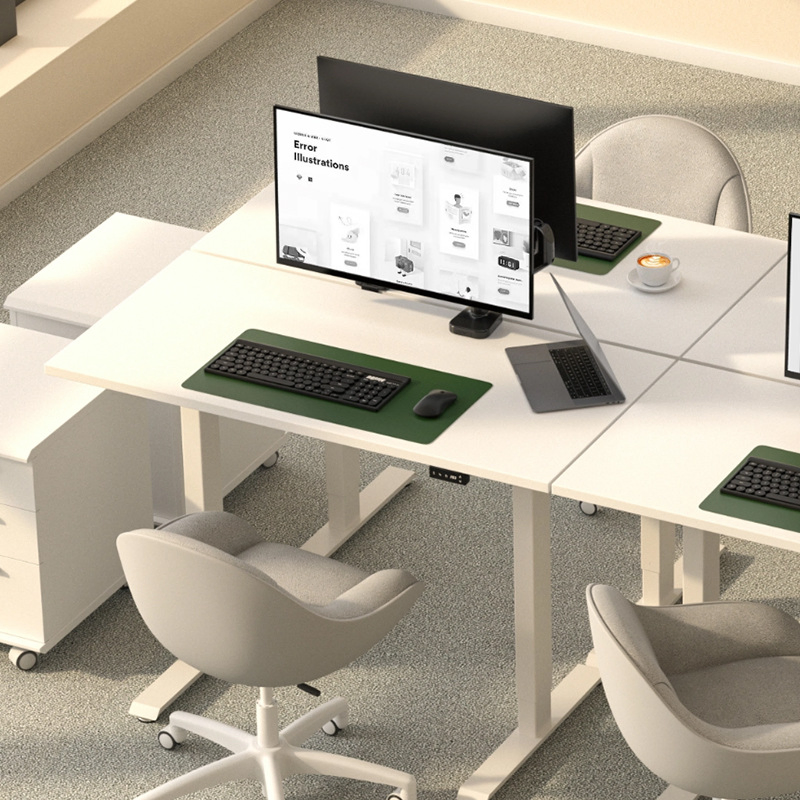 Hz Adjustable Lifting Desk Table Electric Office Gaming Computer PC Table Office