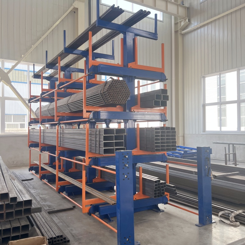 Adjustable Retractable Cantilever Shelves for Metal Storage Solutions