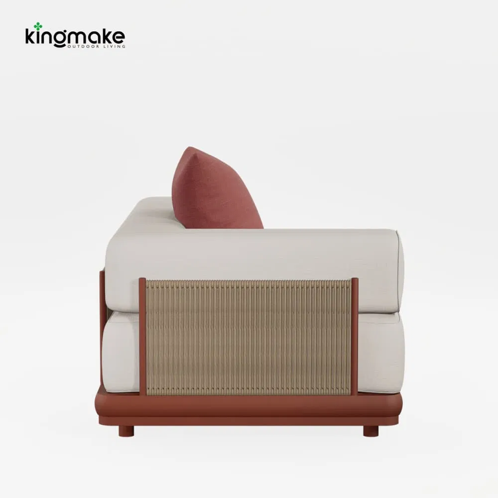 Modern L-Shape Outdoor Sofa Wicker Woven Garden Furniture for Resort Patio