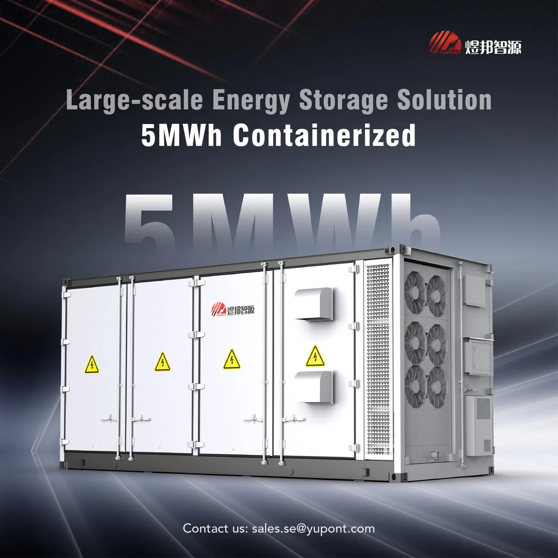 Yupont bess 5MWh 4.59MWh 4.18MWh LFP Battery Container for Efficient Energy Storage