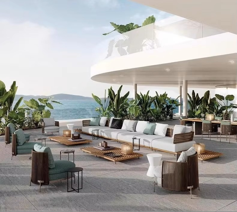 Premium European House Villa Garden Outside Pool Patio Outdoor Sofa Garden Furniture