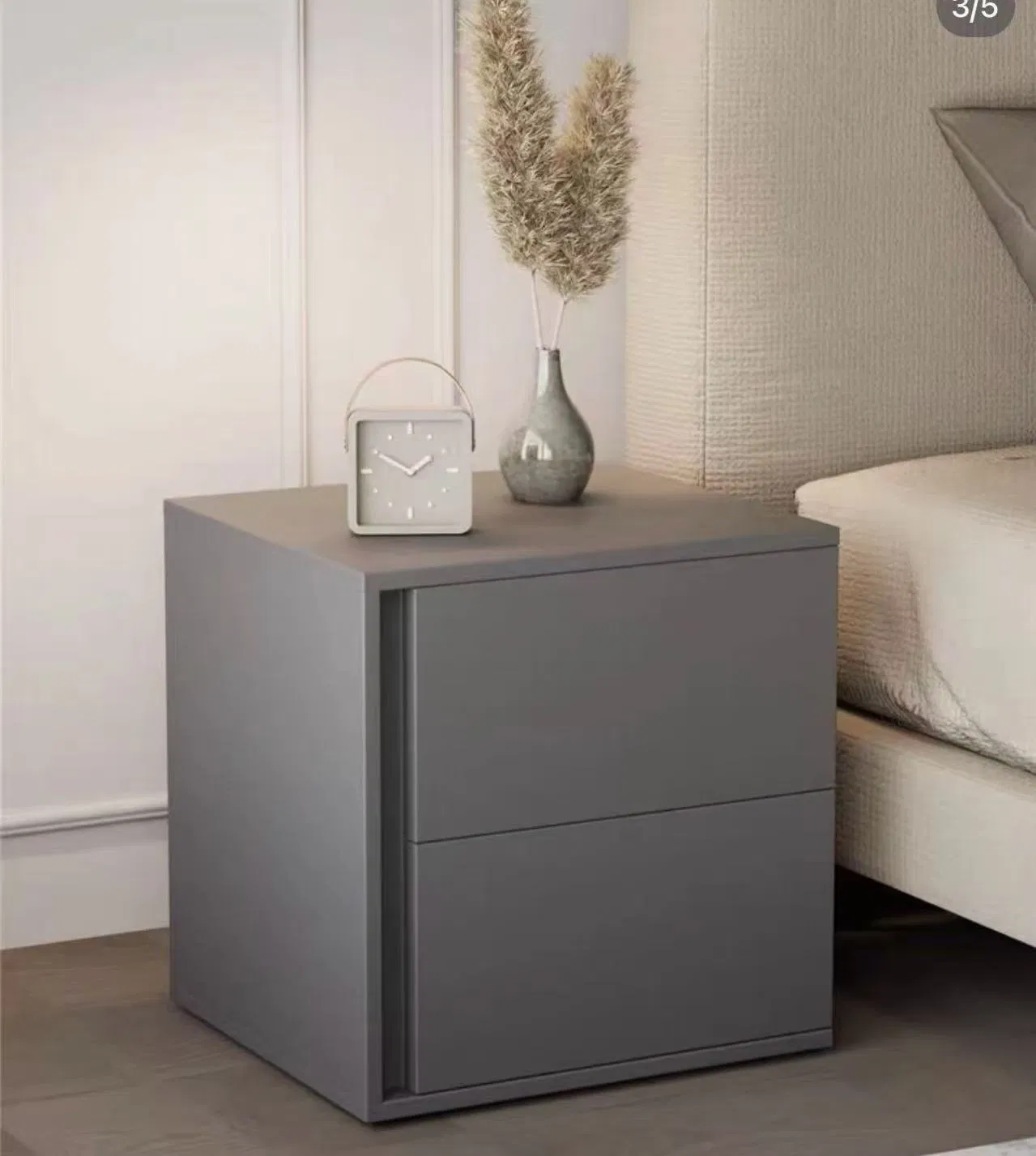 Modern Nightstands with Adjustable Door Panel Thickness for Storage