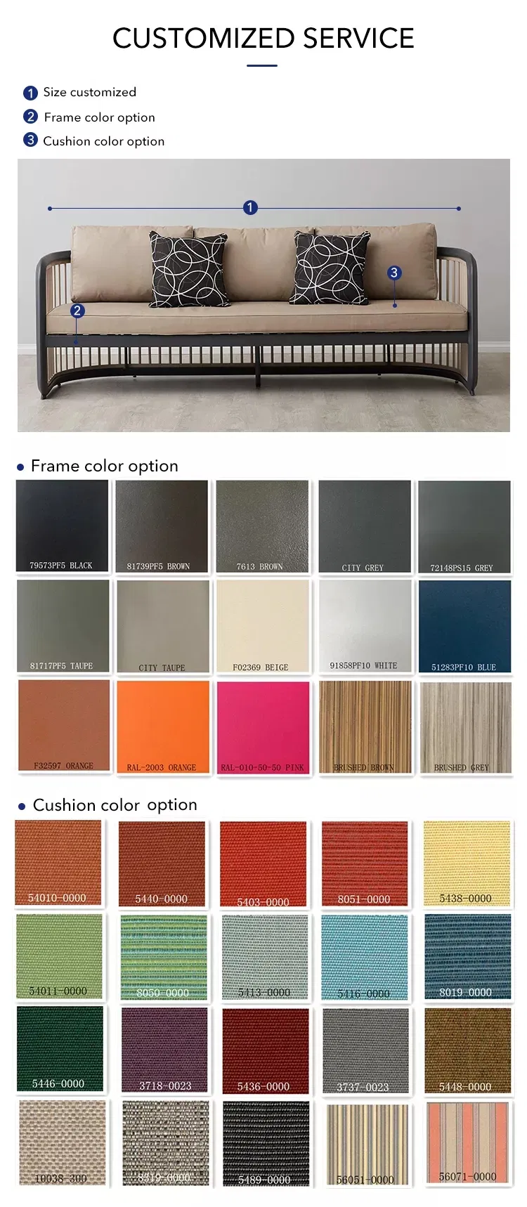 Outdoor Sofa Details