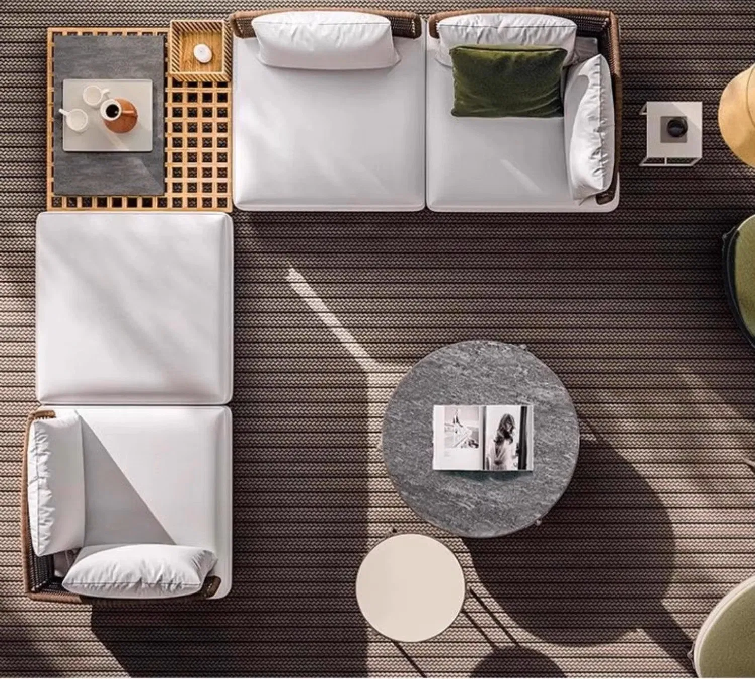 Premium European House Villa Garden Outside Pool Patio Outdoor Sofa Garden Furniture