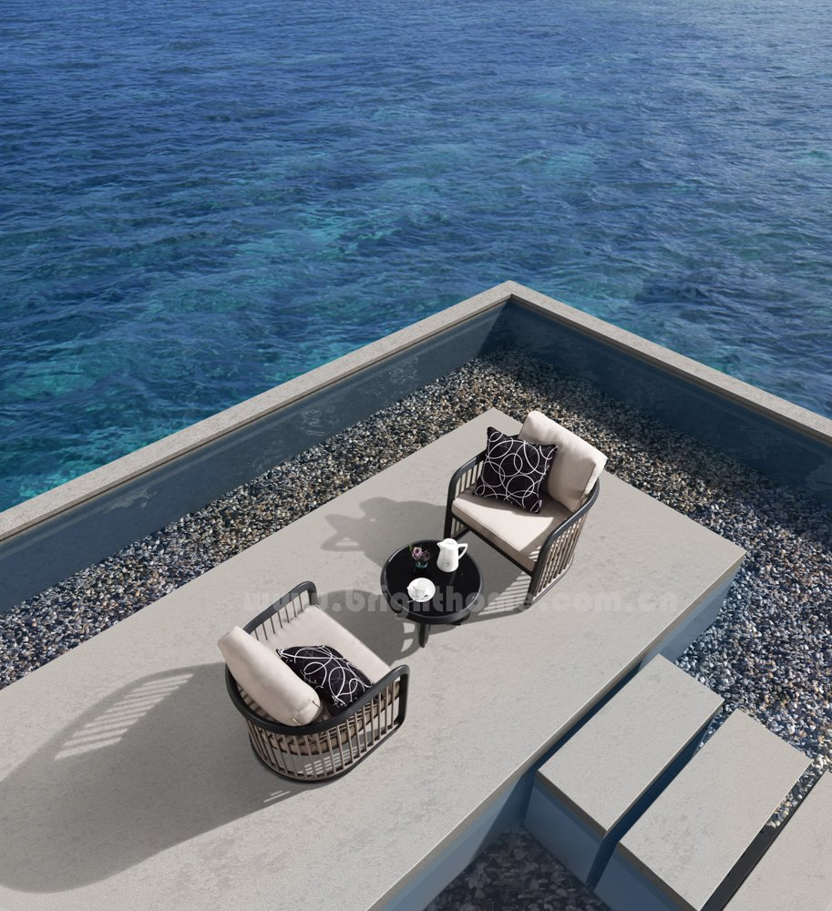 Factory Leisure Wholesale Hotel Aluminum Garden Outdoor Sofa Patio Outdoor Furniture