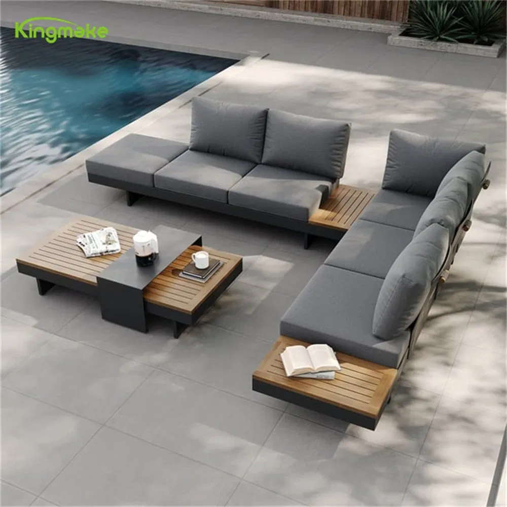 Modern Outdoor Lounge Sofa L-Shape Garden Patio Furniture for Resort